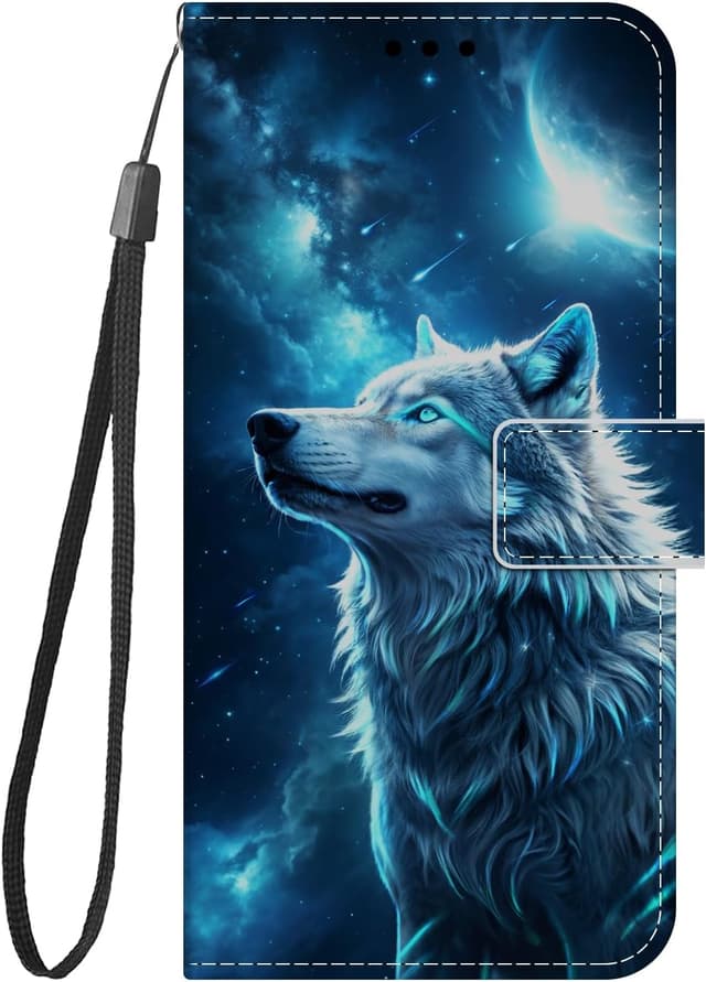 Detalle de Guxira Handyhülle aus Leder für Samsung Galaxy A17 5G – Klapp-Flip Case mit Kartenfach und 360° Schutz