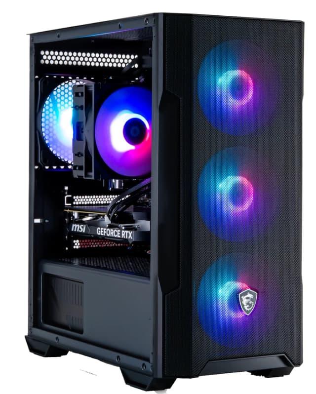 Detalle de Cobalt x Powered by MSI Velocity 2.0 Gaming-PC mit AMD Ryzen 7, RTX 5060, 32 GB RAM und 1 TB SSD