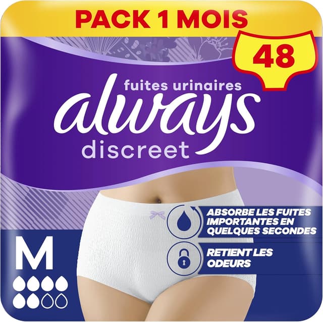 Imagen de Always Discreet 48 culottes incontinence en OfertitasTOP
