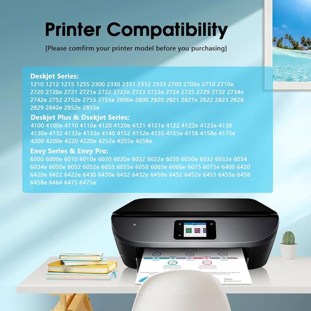 Detalle 2 de YATUNINK 67XL Ink Cartridges Combo Pack (Black & Tri-Color) Compatible with HP 67 XL Printers