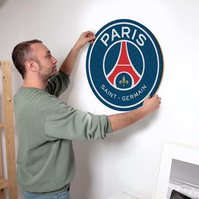 Detalle de Puzzle in legno Iconic Puzzles PSG Logo, prodotto ufficiale, 500 pezzi (taglia L)