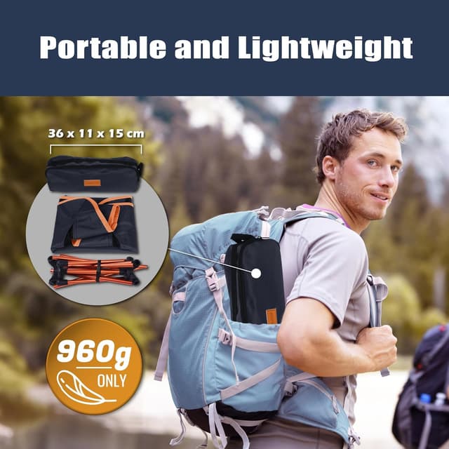 Detalle 2 de TREKOLOGY YIZI GO camping chair, 0.9 kg