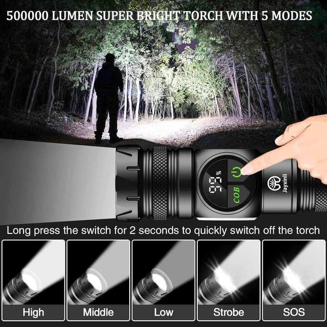 Thumbnail 1 de Jayxinli F13 LED Torch 500000 Lumens