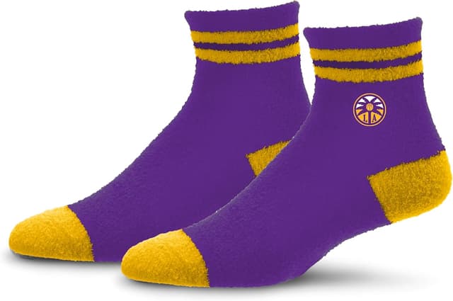 Detalle de For Bare Feet Cozy Two Stripe Phoenix Mercury WNBA socks (OSFM)