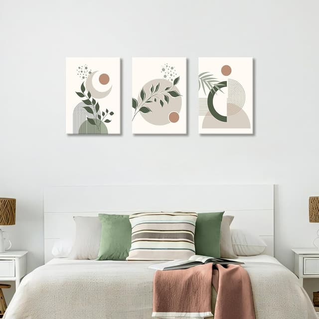 Thumbnail 3 de Boho Framed Canvas Wall Art 40x60cm