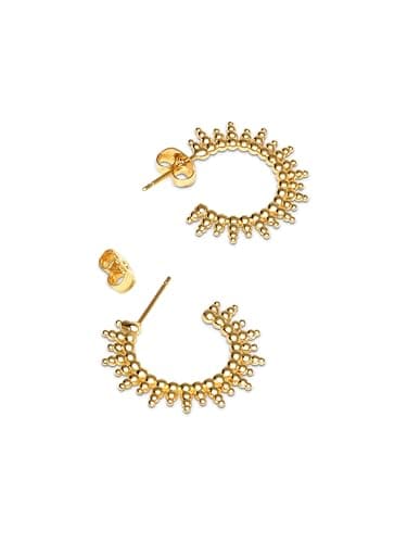 Detalle de SINGULARU Pendientes Pebbles Sun 2.2 cm