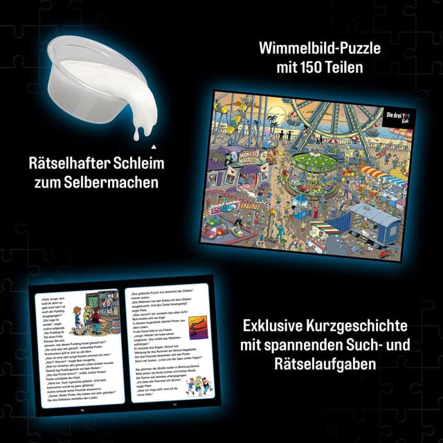 Thumbnail 2 de KOSMOS Krimi Puzzle „Die drei ??? Kids“ – Vorsicht Glibberfalle (150 Teile, Schleim selbermachen) ab 7 Jahren