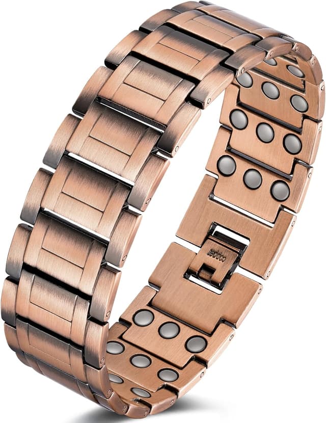 Imagen de Magnetic copper bracelet 23cm 3X strength en OfertitasTOP