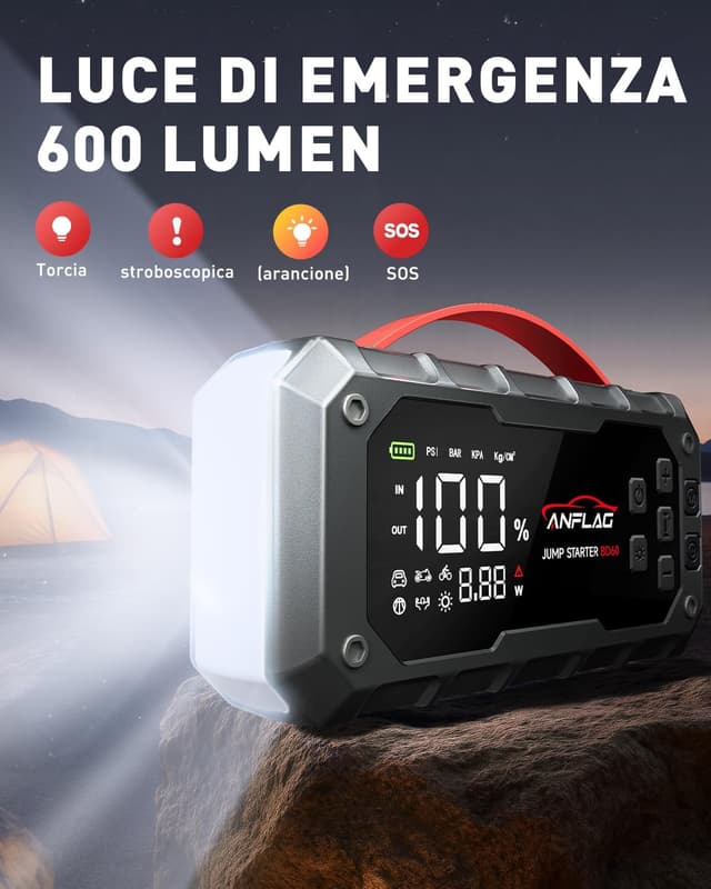 Thumbnail 5 de ANFLAG Booster Avviamento 8000A 26800mAh