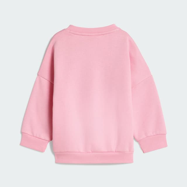 Thumbnail 2 de Adidas conjunto rosa mallas sudadera cuello redondo