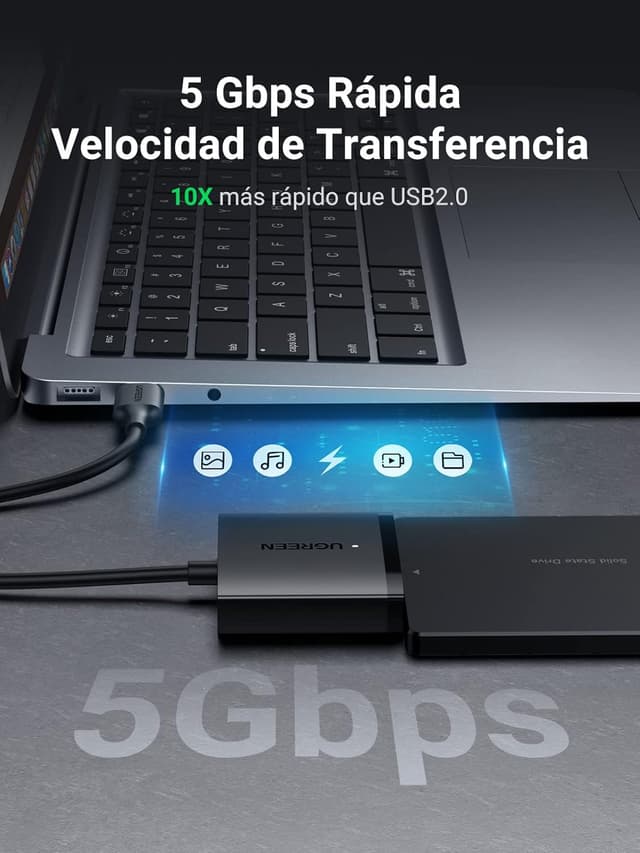 Thumbnail 1 de UGREEN Adaptador HDD a USB 3.0 para 2,5" 💾