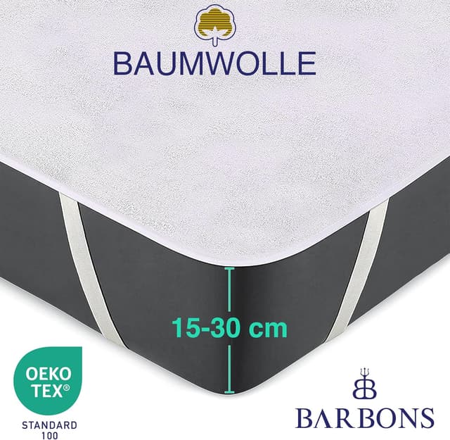 Detalle de BARBONS Matratzenschoner 90x200