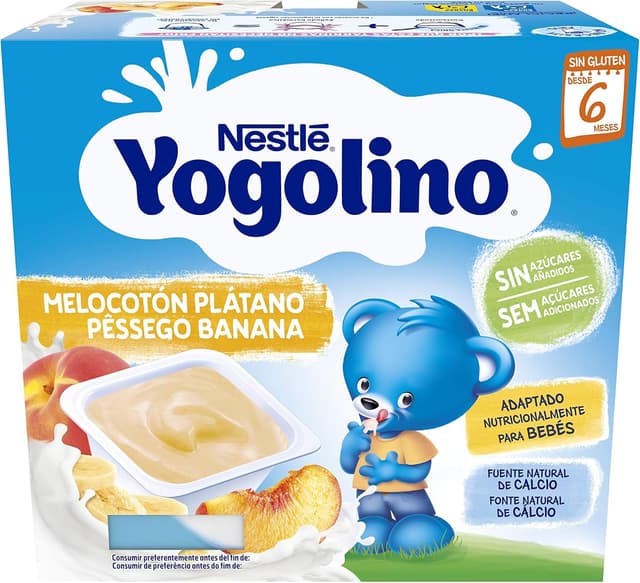 Thumbnail 1 de YOGOLINO NESTLÉ Melocotón y Plátano 🥭🍌 Pack 6