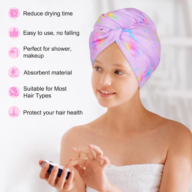 Thumbnail 5 de Basumee Microfiber Hair Towel Wrap 23.9 x 9.4