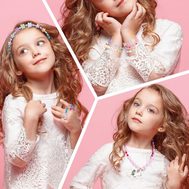 Thumbnail 6 de snookids Perlen für Armbänder Bastelset für Kinder ab 6 Jahren – über 2.200 Perlen, elastische Kristallschnur & Box