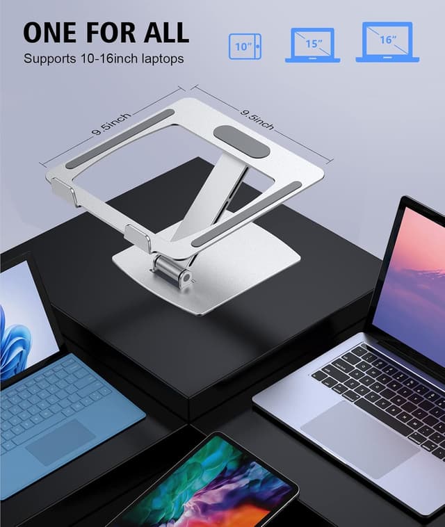 Thumbnail 5 de Glangeh Laptop Stand Adjustable Height 10–16"