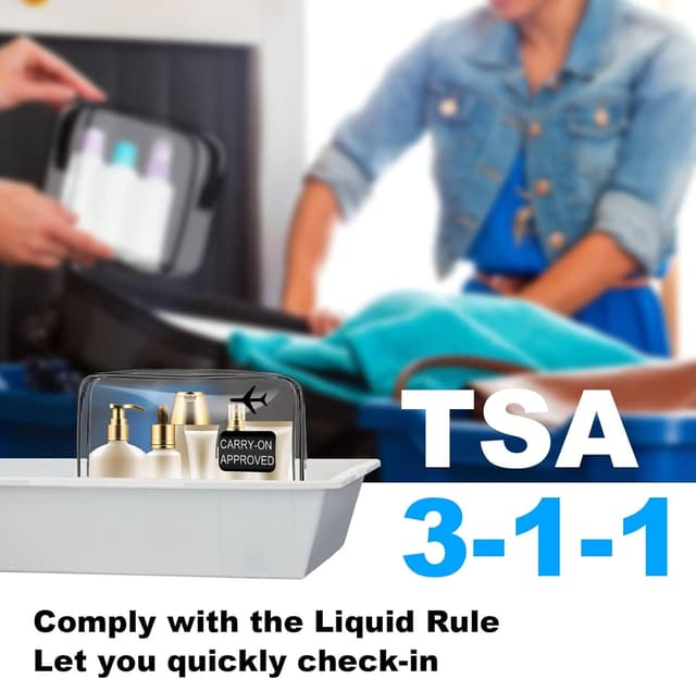 Thumbnail 6 de Aucuu Trousse de Toilette Transparente 3PCS