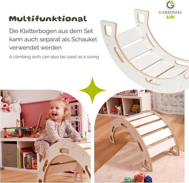 Thumbnail 4 de Garronda GD-0058 Kletterbogen mit Rutsche 2‑in‑1