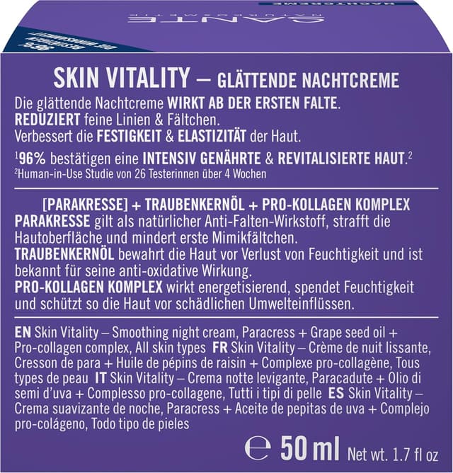 Detalle 2 de SANTE Skin Vitality Glättende Nachtcreme
