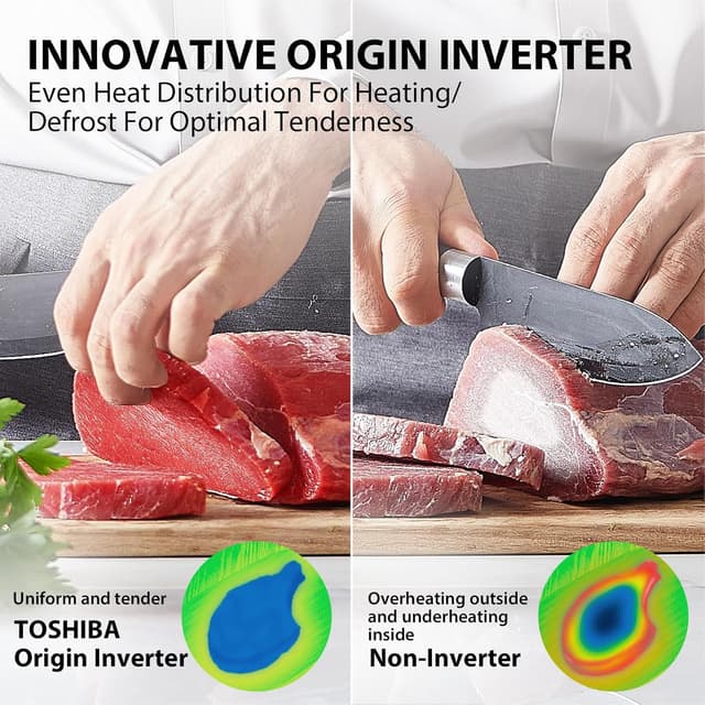 Thumbnail 1 de TOSHIBA ML-EM45PIT(BS) 1.6 Cu.ft countertop microwave