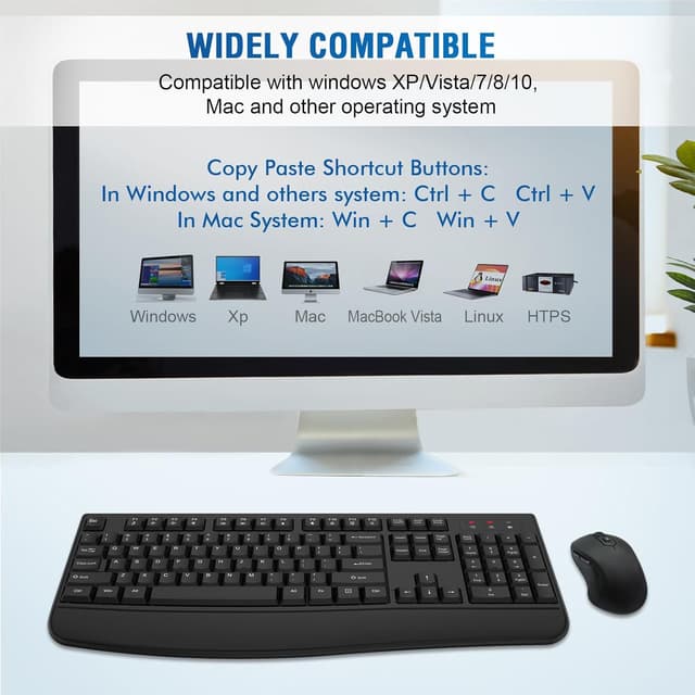 Thumbnail 6 de Wireless Keyboard and Mouse Combo 2.4GHz ⌨