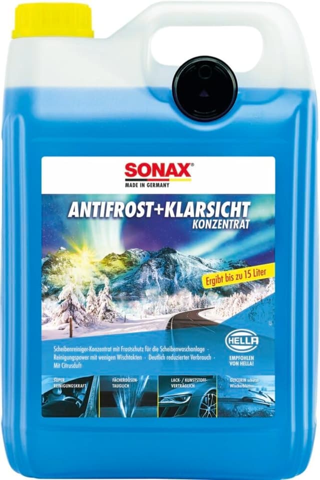 Detalle de SONAX AntiFrost+KlarSicht Konzentrat 5 L