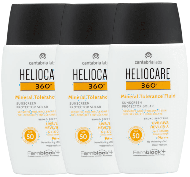 Imagen de Heliocare 360 Mineral Tolerance Fluid SPF50 - Pack 3 en OfertitasTOP