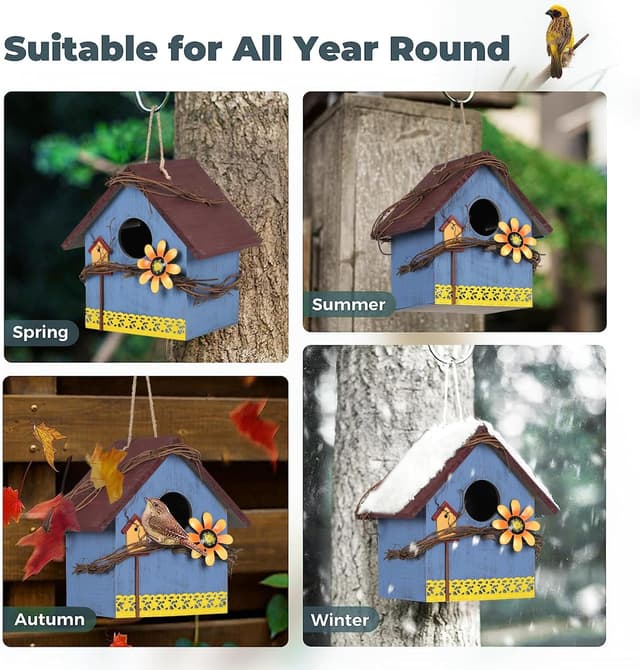 Detalle 1 de JUJOYBD Vogelhaus Nistkasten Meisen