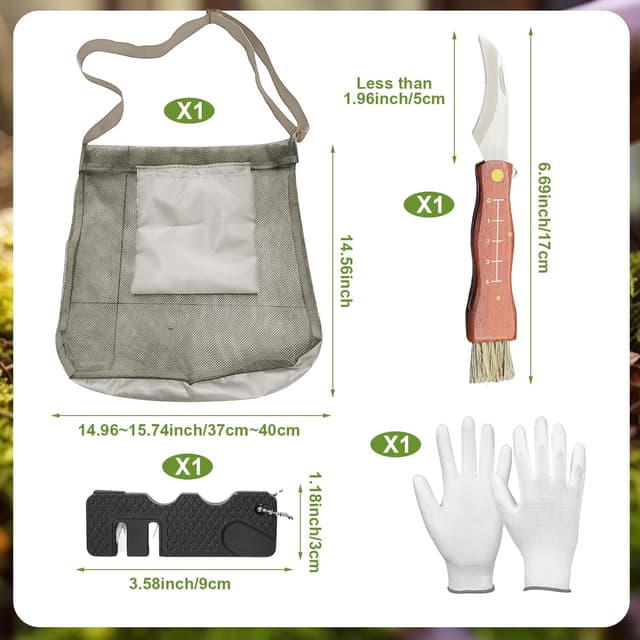 Detalle 2 de Zdhsufnvw Pilztasche Großvolumiger Pilzkorb