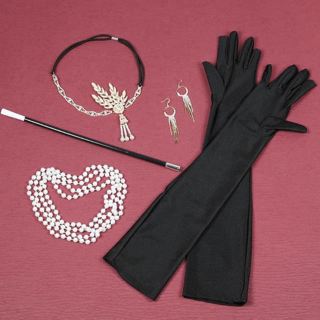 Thumbnail 5 de Pecehom 1920s Flapper Accessories Set for Women 🎭