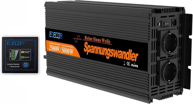 Detalle de EDECOA Inverter onda pura 2500 W