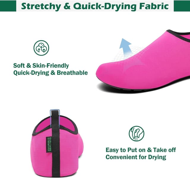 Detalle 2 de SAGUARO Scarpe da Scoglio ad asciugatura rapida con 7 fori di drenaggio (rombi) Gr. 36-47