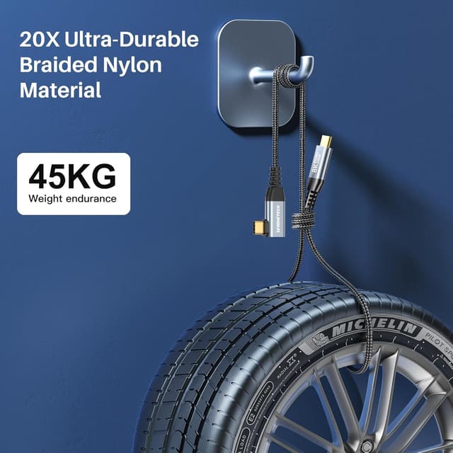 Thumbnail 6 de ZeroneTeck USB C Monitor Cable 8K 3.3ft