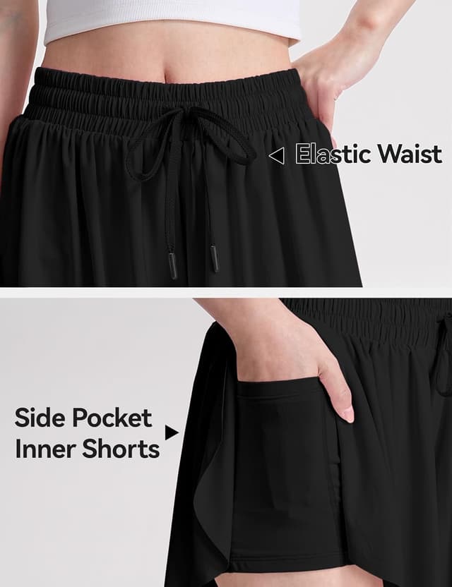 Detalle de Girls Flowy Shorts 2-in-1