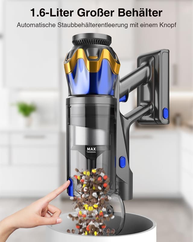 Thumbnail 5 de Akku Staubsauger 45000Pa 1,6L – kabellos, 65 Min. 🧹