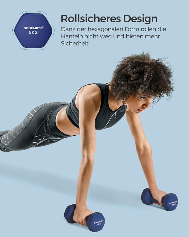 Thumbnail 5 de SONGMICS Hexagon Hanteln 2 Stück
