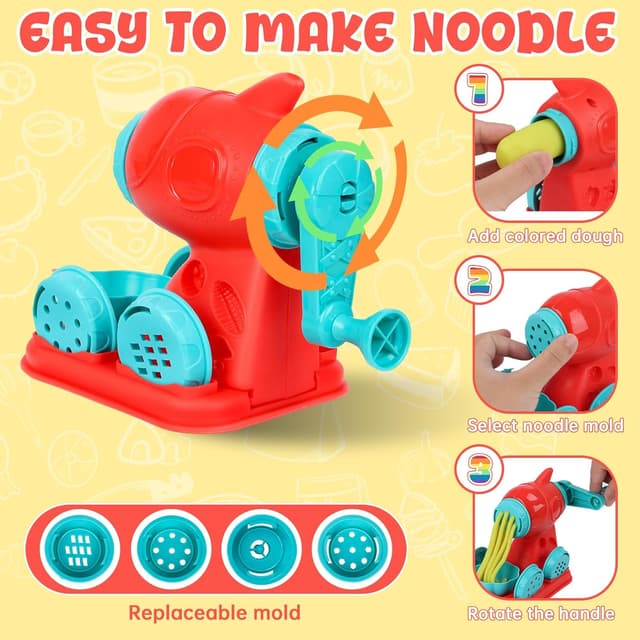 Detalle de Jovicos Dough Tools 51-piece set for kids