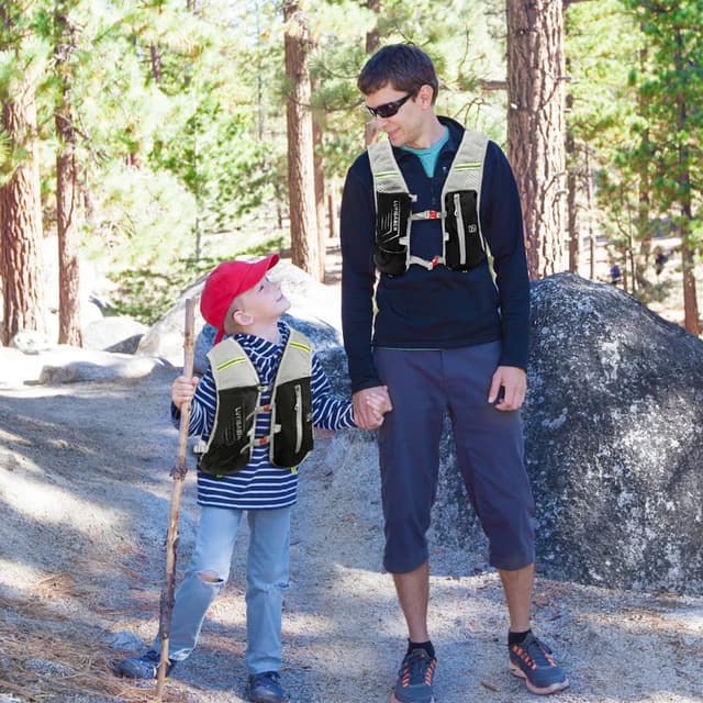 Detalle 2 de Flintronic 2,5L sac à dos d’hydratation pour course et vélo, ultraléger, bretelles ajustables et bandes réfléchissantes