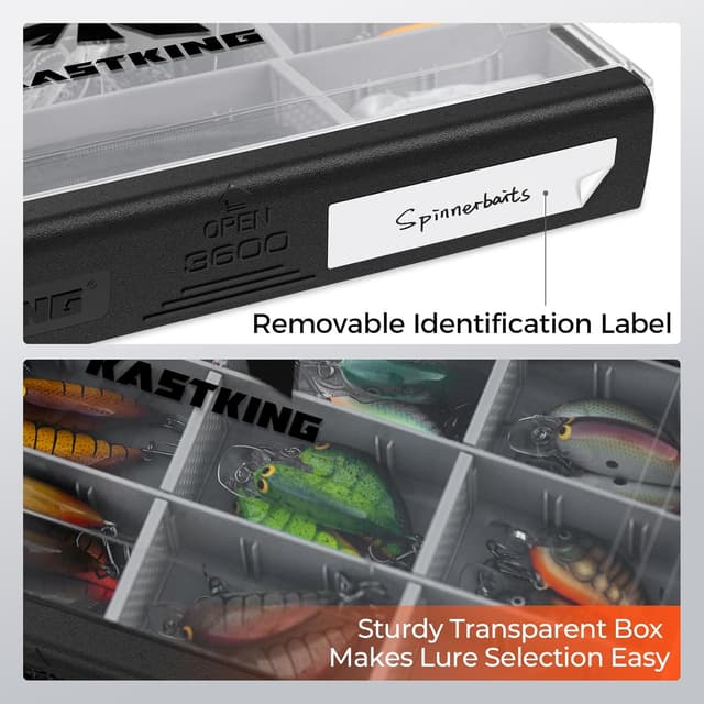 Detalle 2 de KastKing HyperSeal Waterproof Tackle Box (3600/3700) with Removable Dividers