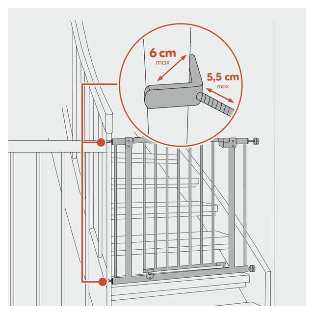 Thumbnail 3 de hauck Y-Spindel Adapter 6 cm đ