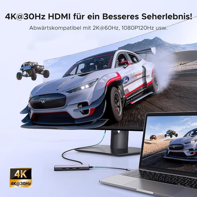 Detalle de UGREEN Revodok 1061 USB C Hub 100W