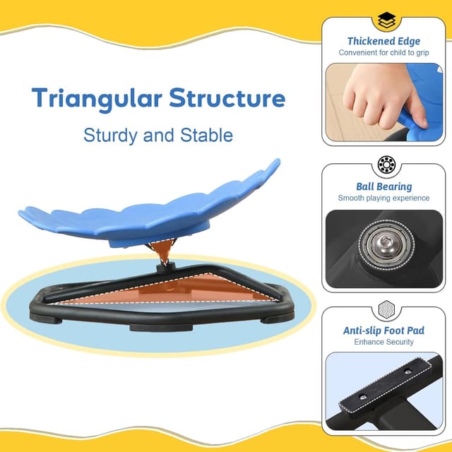 Detalle de Kids Sensory Spinning Chair 90KG