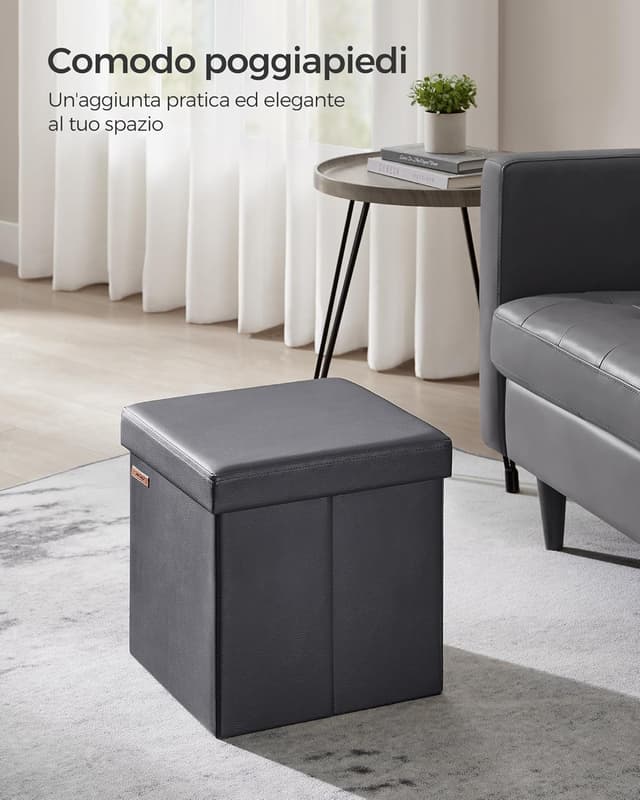 Thumbnail 3 de SONGMICS Puof Contenitore 38 cm 43L