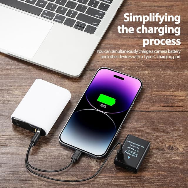 Thumbnail 2 de ENEGON EN-EL14 USB-C batería 1600 mAh 2 unidades