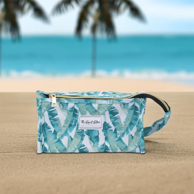 Detalle de The Spirit Store Kosmetiktasche „Kulturtasche“ (Schwarz, transparent) – große XXL Beauty-Organizer für Reisen