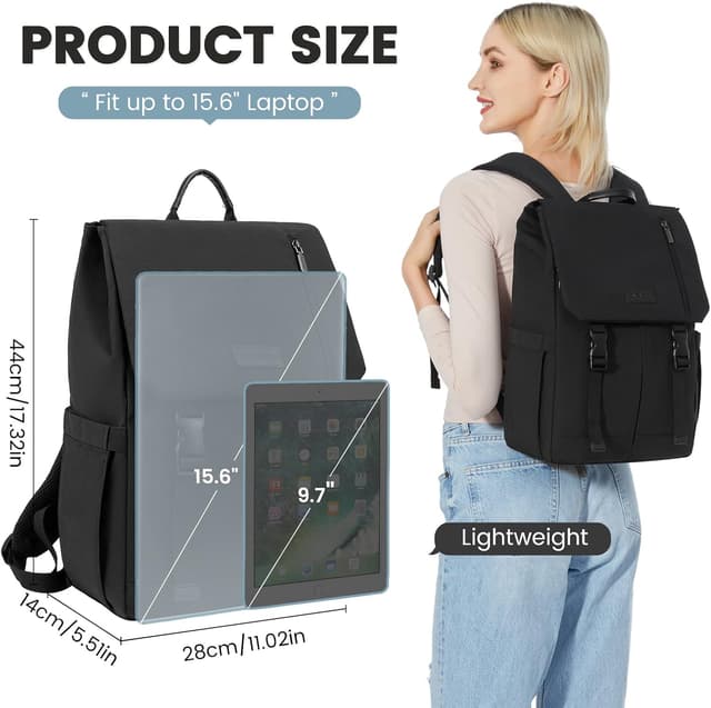 Detalle 2 de LOVEVOOK 15.6in Laptop Backpack