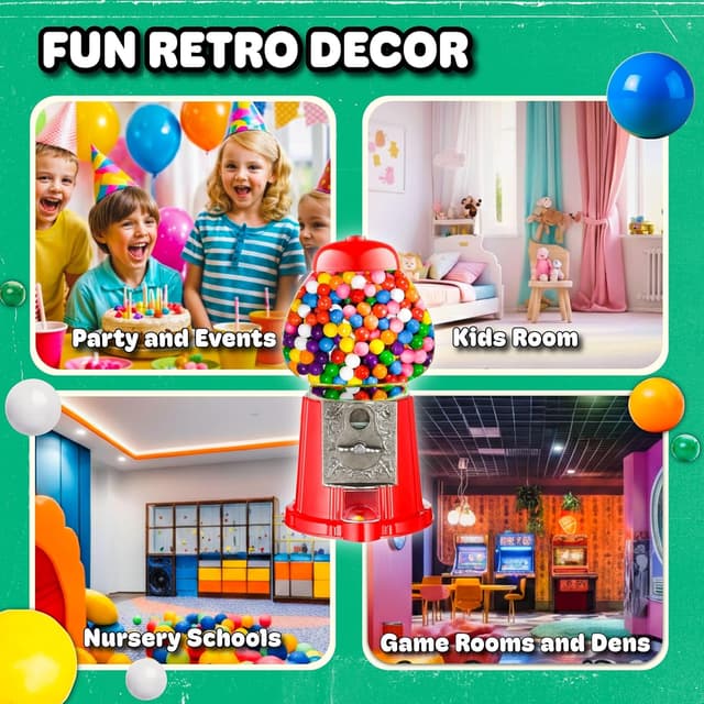 Thumbnail 3 de Great Northern Vintage Gumball Machine 11