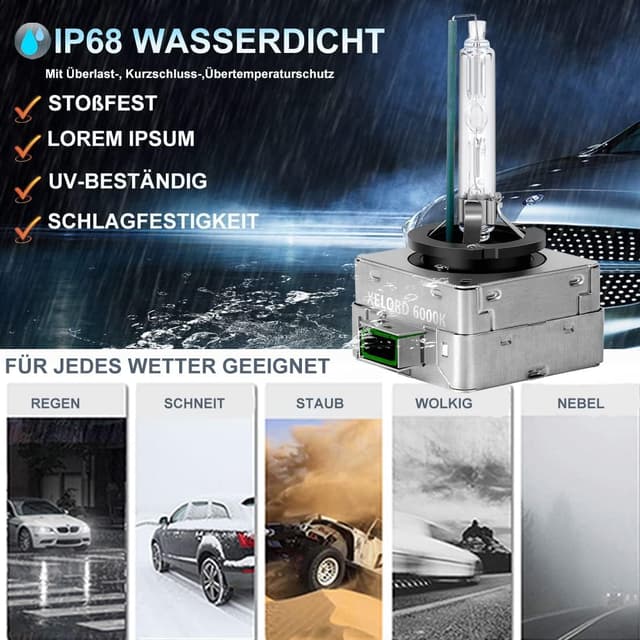 Thumbnail 5 de XELORD D3S Xenon 6000K 35W Scheinwerferlampe