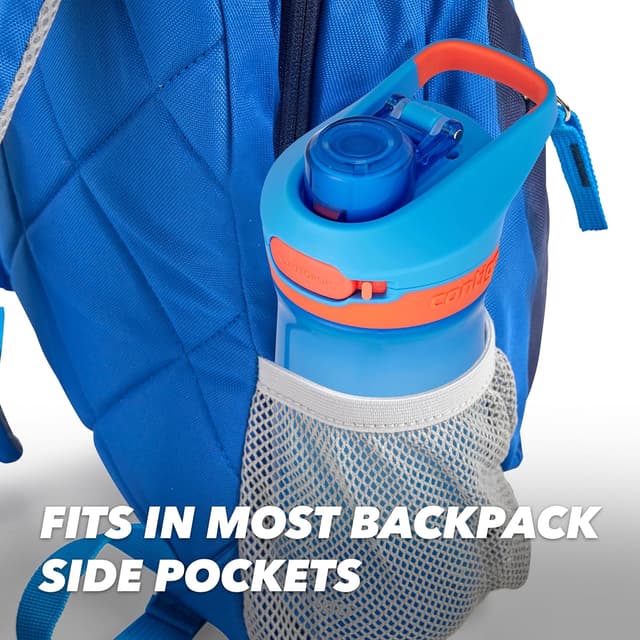 Thumbnail 6 de Contigo Jessie Autopop kids water bottle (420 ml) | 100% leak-proof | Blue Poppy