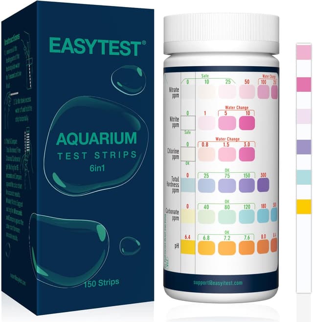 Imagen de EASYTEST 6 in 1 Aquarium Test Strips 150 pack en OfertitasTOP